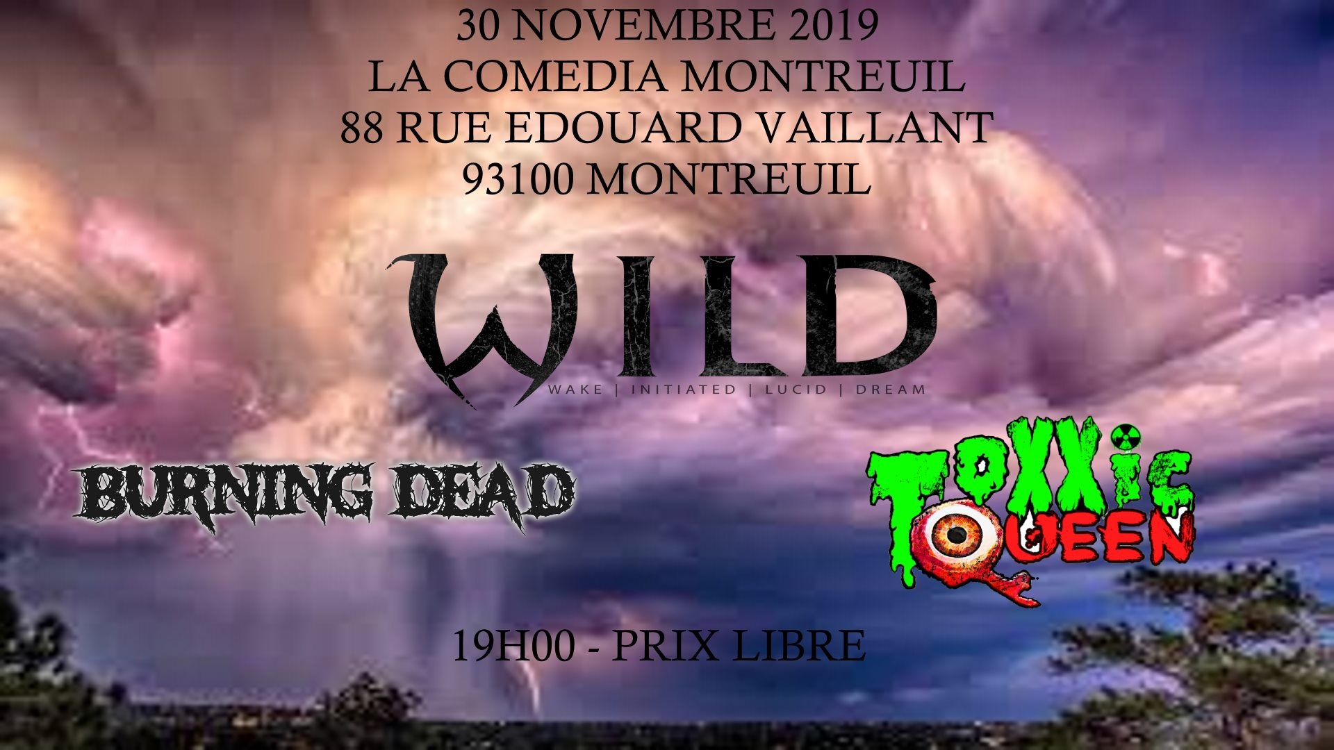 Affiche la Comédia à Montreuil le 30/10/2019